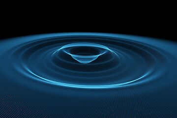 Poster - Abstract shiny black background