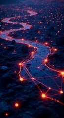 Poster - Abstract Network Map of Global Connectivity