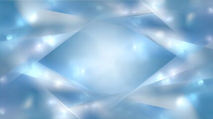 Poster - Abstract Light Blue Background with Soft Glows and Overlays