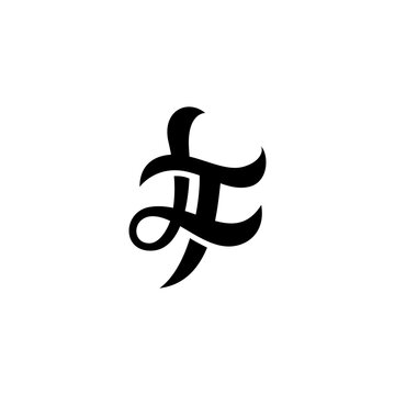LT, TL letters abstract logo monogram