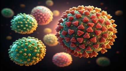 Poster - Photorealistic Enzyme Particles in Lab Light with Gigapixel Detail