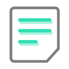 Aufkleber - Abstract turquoise shape within a transparent frame suitable for digital design projects