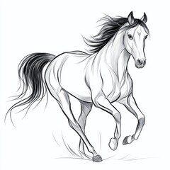 Naklejka na meble Unleash Your Creativity Expert Visual Prompt Generator for Dynamic Horse Imagery