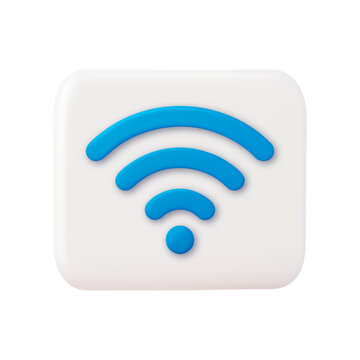 blue wireless network icon