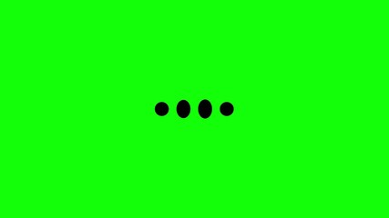 Poster - Dot looping loading animation. Circular dot progress indicator with smooth seamless motion.