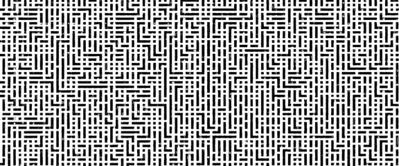 Poster - Vector hand drawn black and white line pattern