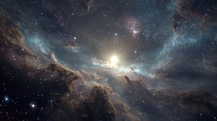 A mesmerizing stock photo featuring a celestial sky with stars and galaxy

