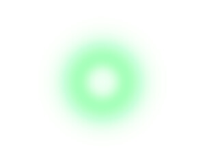 Poster - Green Gradient Circle Blur Glowing Light Isolated on Transparent Background