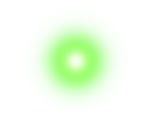 Poster - Green Gradient Circle Blur Glowing Light Isolated on Transparent Background