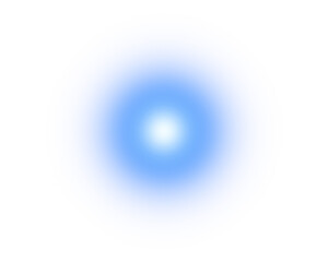 Fototapete - Blue Gradient Circle Blur Glowing Light on Transparent Background