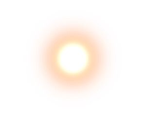 Fototapete - Gold glow light glowing effect. Transparent radial gradient circle