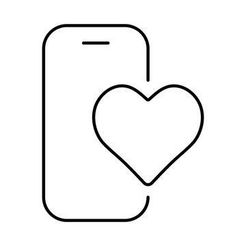 Smartphone Blue Line Editable Stroke Icon. Mobile Phone Functions, Settings, Technology, Apps, Security, Shopping, Mobile Wallet, Marketing, Promotion, Communication Vector Illustration