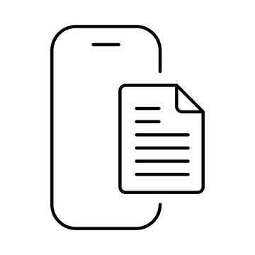 Smartphone Blue Line Editable Stroke Icon. Mobile Phone Functions, Settings, Technology, Apps, Security, Shopping, Mobile Wallet, Marketing, Promotion, Communication Vector Illustration