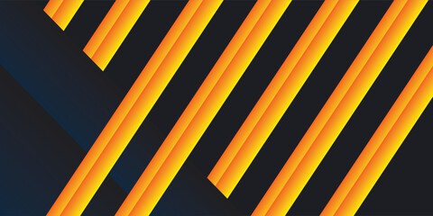 Poster - Modern geometric dark blue and orange square theme overlap background abstract good simple art natural vector illsutartions nice pattern shiny
