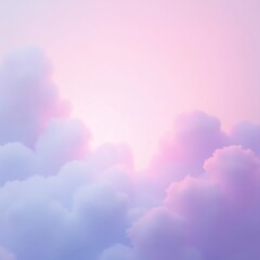 Poster - Dreamy Abstract Gradient Background with Soft Pink, Purple, and Blue Tones Ethereal Light Design. Ai Gen