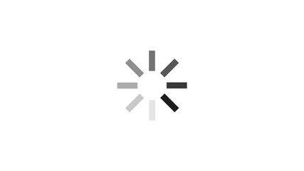 Aufkleber - Simple loading icon on white screen