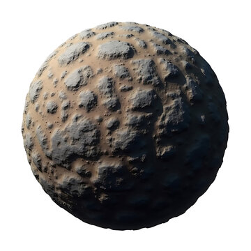 Realistic 3D Render of Rocky Planet Surface Texture  High-Resolution Digital Asset for Game Development and Design
