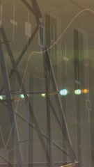 Leinwandbilder - Graphs and statistics on transmission towers 4k