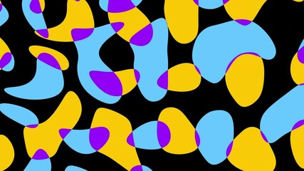 Poster - Seamless abstract wavy background for loop playback. 4k video