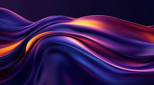 Abstract blue wallpaper featuring a smooth, flowing curve design