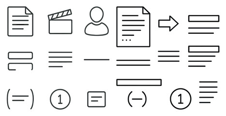 Poster - Movie clip art with a person in the middle. The clip art is used to represent a movie