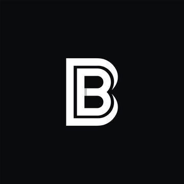 BD logo letter design on luxury background. DB logo monogram initials letter concept. BD icon logo design. DB elegant and Professional letter icon design on black background.