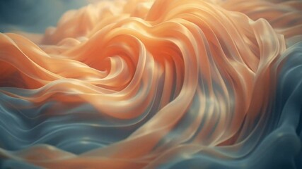 Poster - Fluid Harmony: A captivating interplay of swirling gradients and textures, evokes a sense of calm and flowing movement