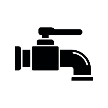 Tap water sign symbol vector flat icon