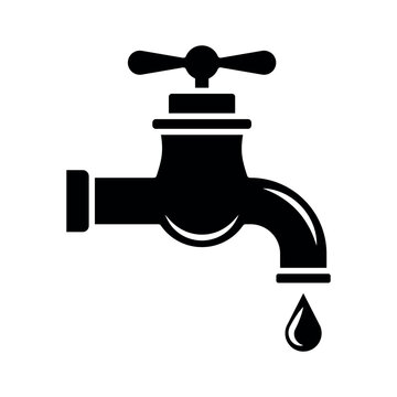 Tap water sign symbol vector flat icon