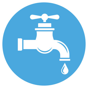 Tap water sign symbol vector flat icon