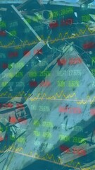 Poster - Stock market data processing against industrial disposal site