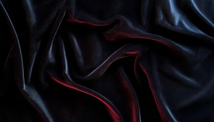Poster - Elegant Abstract Textures with Soft Folded Waves in a Dark to Light Gradient for Fashion Design