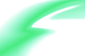 Wall Mural - png abstract green gradient transparent background, vibrant wavy gradient shape overlay design eleme