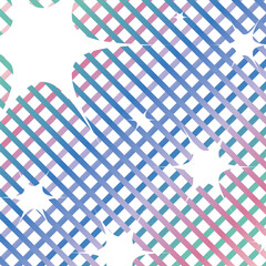 Poster - White Pastel Rainbow Gradient Line Stripes and Sparkle Light Background