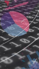 Poster - Animation of scope scanning, binary coding and statistics recording on black background