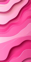 Poster - Gentle Fluid Waves in Soft Pink Tones, Abstract Design with Delicate Gradients and Dynamic Forms