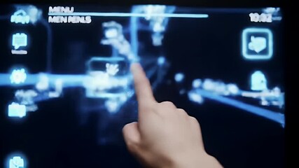 Futuristic Interface: Navigating a Digital World