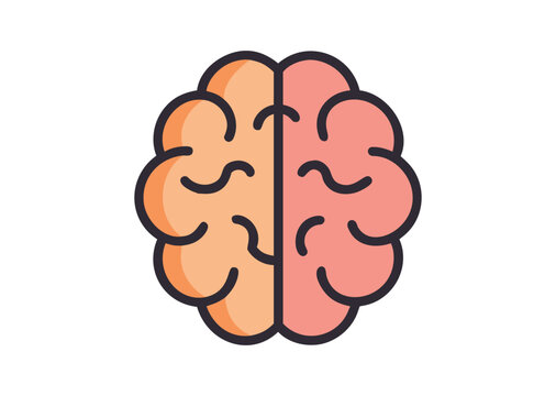 Brain Vector, Brain Icon Illustration