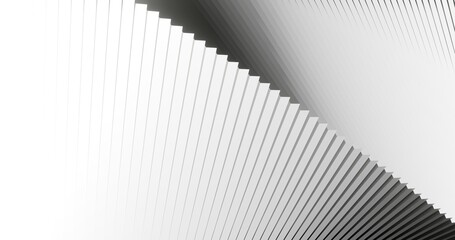 Poster - Abstract white background geometric pattern of design 3d render
