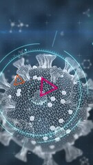 Poster - Animation of shapes and data processing over molecules and virus cells
