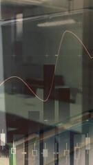 Poster - Animation of office and box over data processing