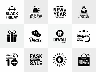 Poster - A diverse set of vector icons for web and mobile design, featuring business, travel, and computer symbols