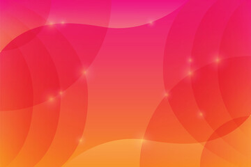 Poster - Abstract background with gradient from orange to pink and overlapping translucent circles design isolated on transparent background