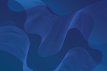 Aufkleber - Abstract blue background with flowing lines and smooth gradients creating a wavy pattern design isolated on transparent background
