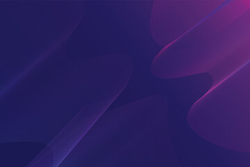 Poster - Abstract dark purple and blue gradient background with flowing light lines and subtle textures isolated on transparent background