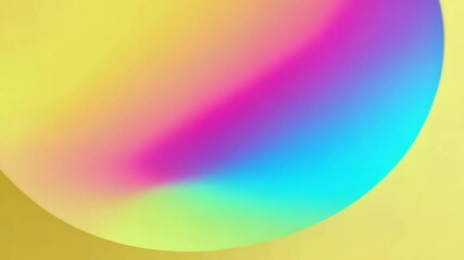 Poster - A vibrant gradient background blends yellow, pink, and blue in a soft, blurred texture, creating a colorful and artistic backdrop