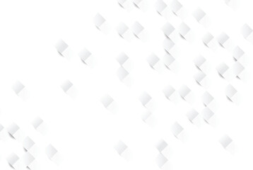 Aufkleber - Abstract white background with blurred geometric shapes and soft shadows scattered across the surface isolated on transparent background