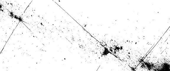 Poster - Vector black and white grunge background stock brush strokes.