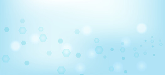 Fototapete - Modern health care abstract background with lines, dots and hexagons. Medical innovation banner template concept. Vector illustration.