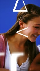 Poster - A student using a digital tablet in a classroom